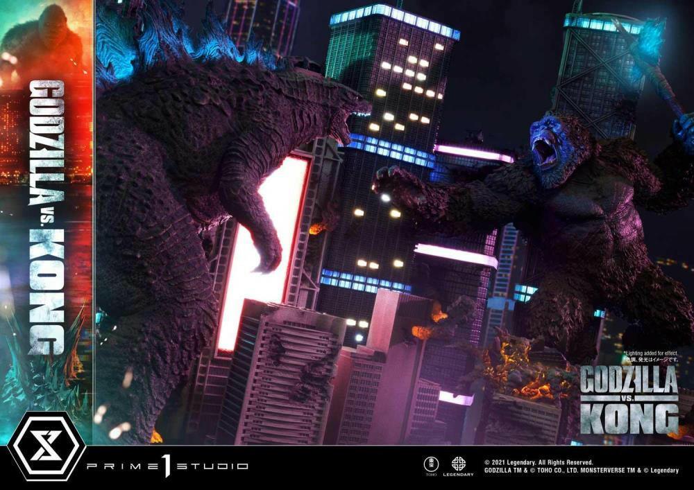 Godzilla vs. Kong Ultimate Diorama Masterline Godzilla vs. Kong Final Battle Statue.