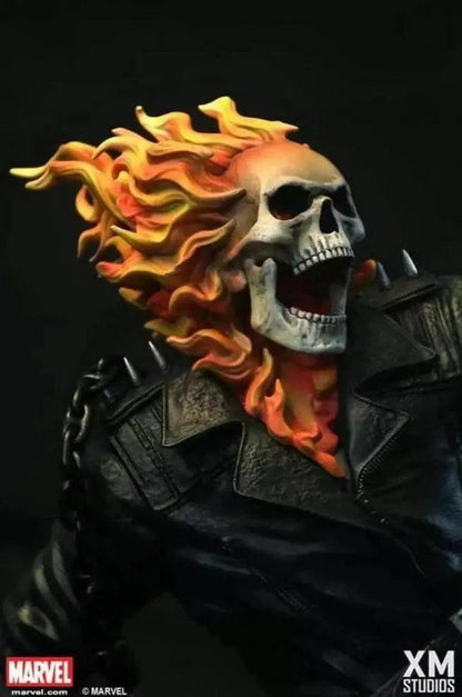 Ghost Rider Statue stands 