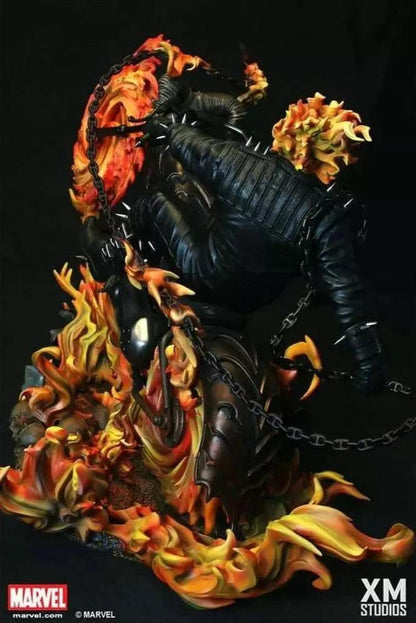 Ghost Rider Statue stands 