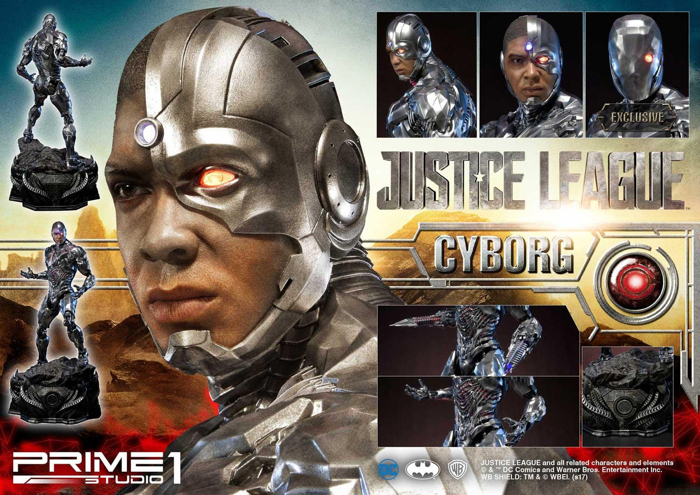 Justice League Cyborg Prime 1 studio Regular version.