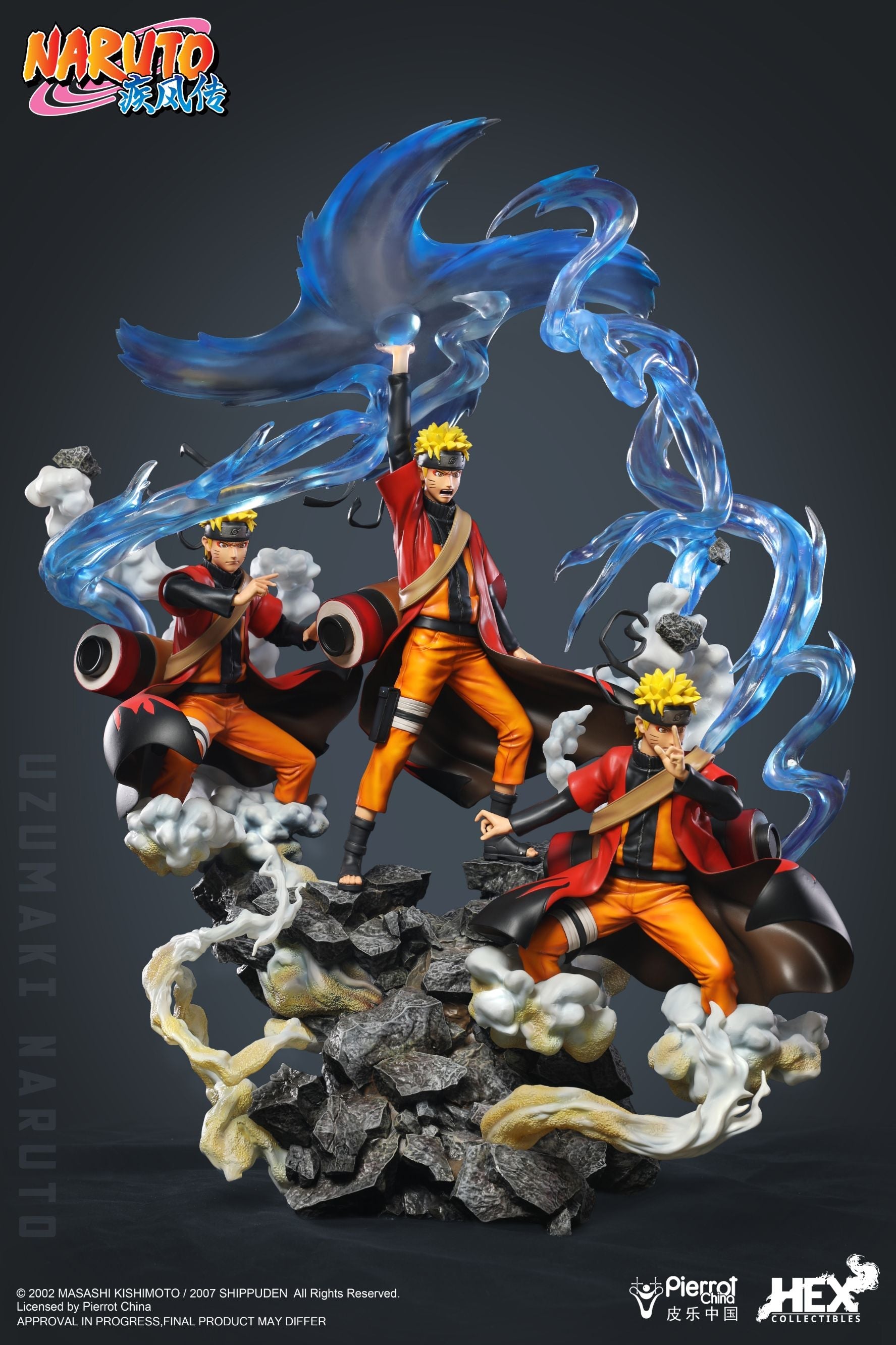 Uzumaki Naruto Senjutsu Shuriken Statue.